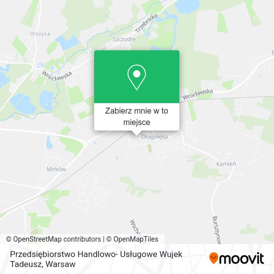 Mapa Przedsiębiorstwo Handlowo- Usługowe Wujek Tadeusz