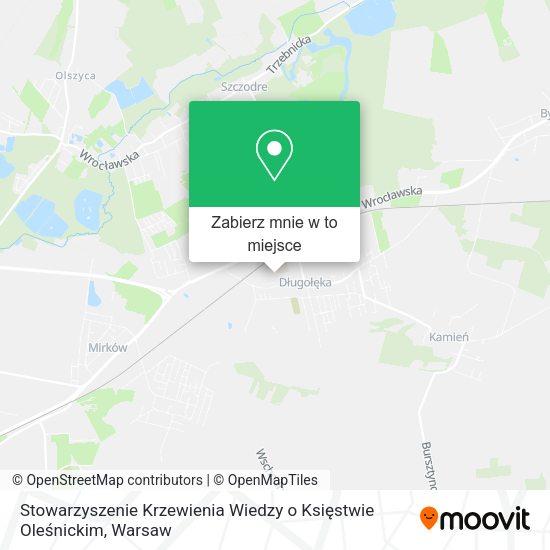 Mapa Stowarzyszenie Krzewienia Wiedzy o Księstwie Oleśnickim