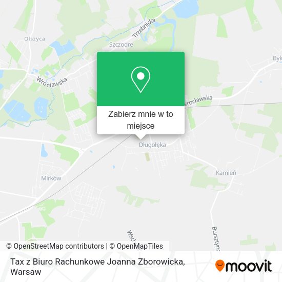 Mapa Tax z Biuro Rachunkowe Joanna Zborowicka