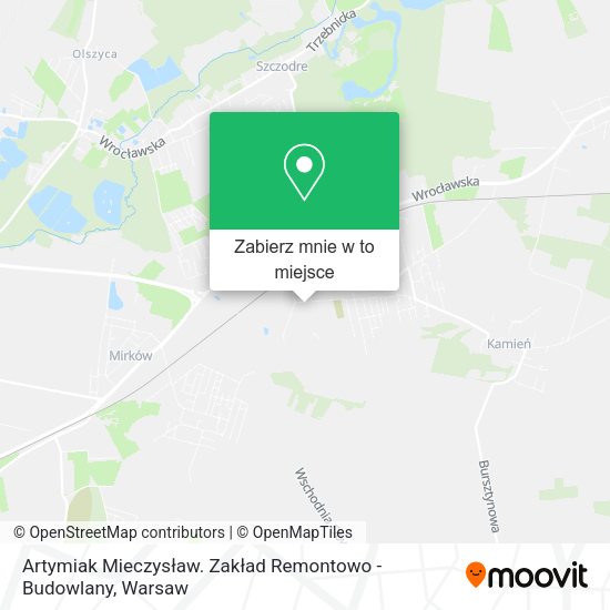 Mapa Artymiak Mieczysław. Zakład Remontowo - Budowlany