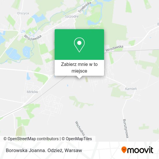 Mapa Borowska Joanna. Odzież