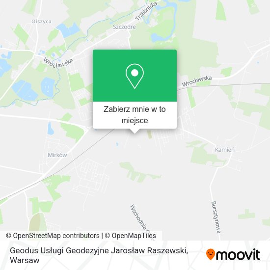 Mapa Geodus Usługi Geodezyjne Jarosław Raszewski