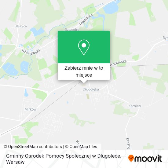 Mapa Gminny Osrodek Pomocy Spolecznej w Dlugolece