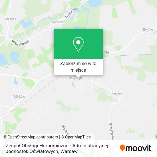 Mapa Zespół Obsługi Ekonomiczno - Administracyjnej Jednostek Oświatowych