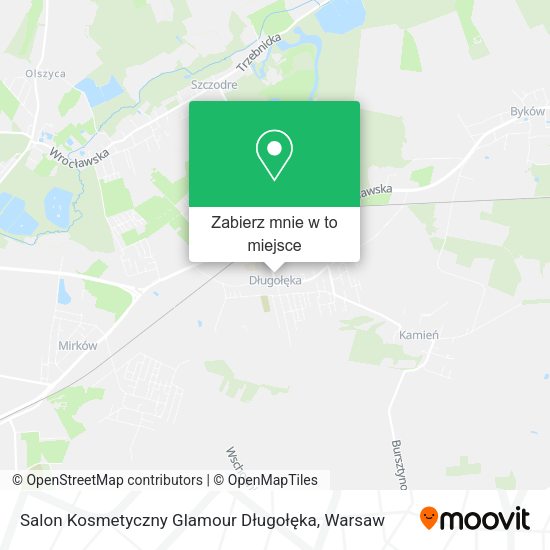 Mapa Salon Kosmetyczny Glamour Długołęka