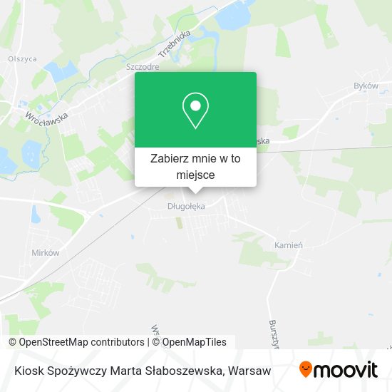 Mapa Kiosk Spożywczy Marta Słaboszewska