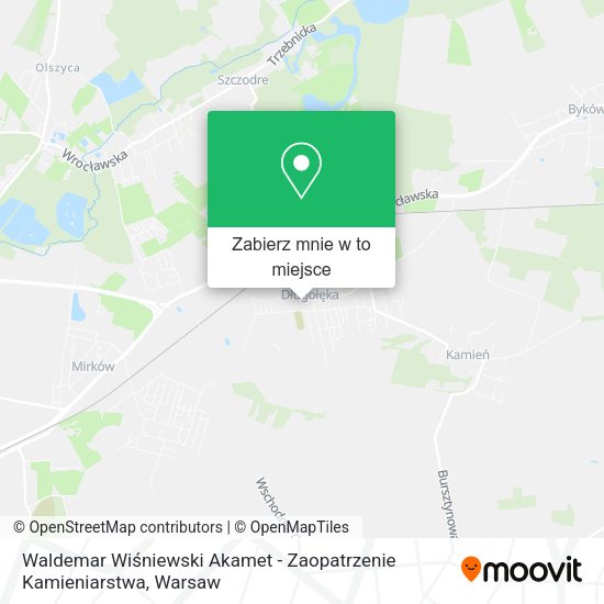 Mapa Waldemar Wiśniewski Akamet - Zaopatrzenie Kamieniarstwa