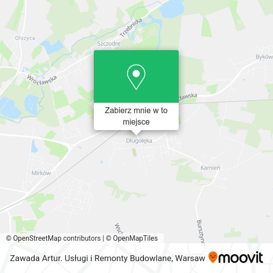 Mapa Zawada Artur. Usługi i Remonty Budowlane