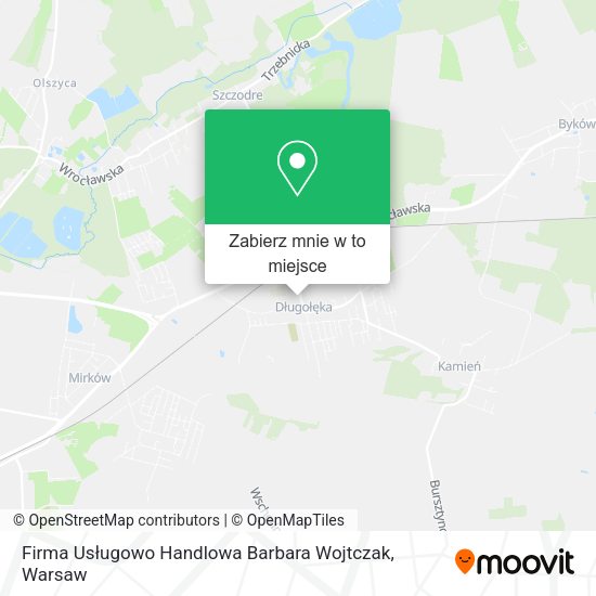 Mapa Firma Usługowo Handlowa Barbara Wojtczak