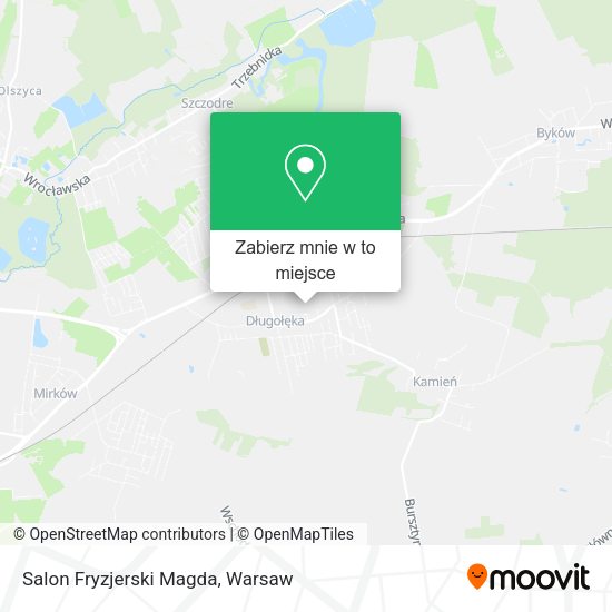 Mapa Salon Fryzjerski Magda