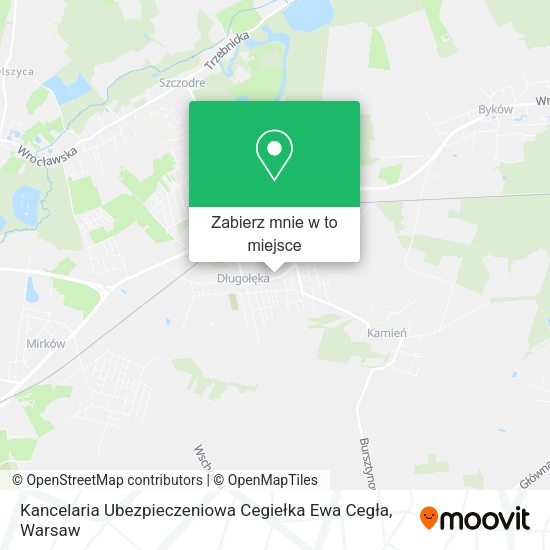 Mapa Kancelaria Ubezpieczeniowa Cegiełka Ewa Cegła