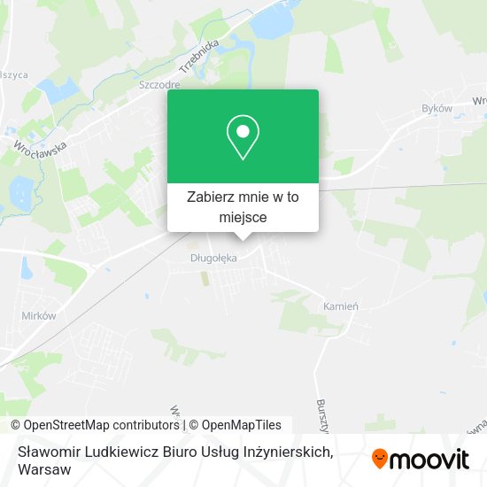 Mapa Sławomir Ludkiewicz Biuro Usług Inżynierskich