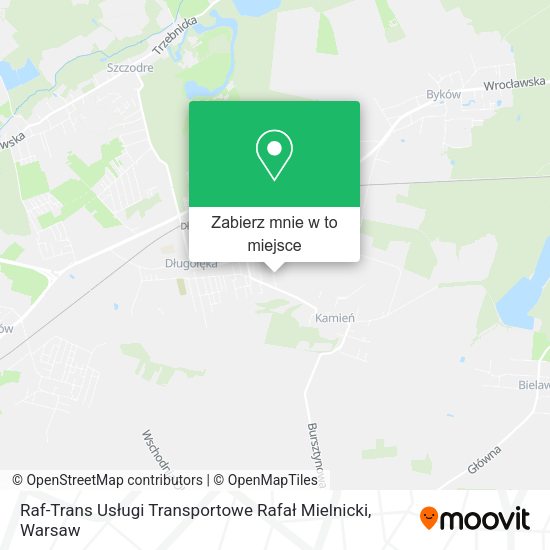 Mapa Raf-Trans Usługi Transportowe Rafał Mielnicki