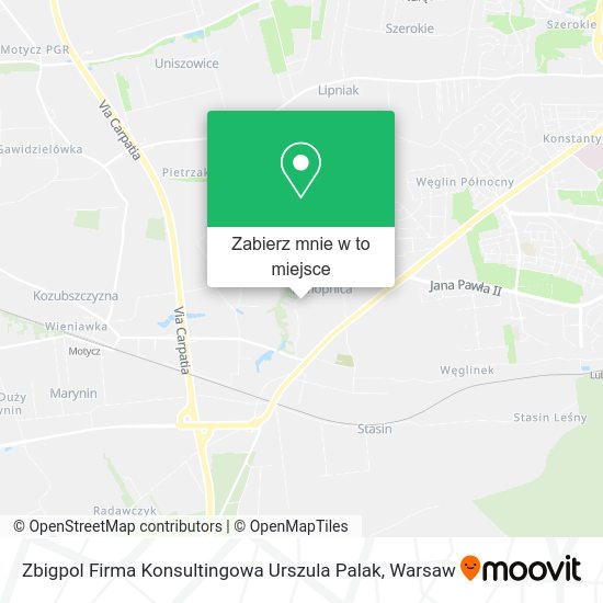 Mapa Zbigpol Firma Konsultingowa Urszula Palak