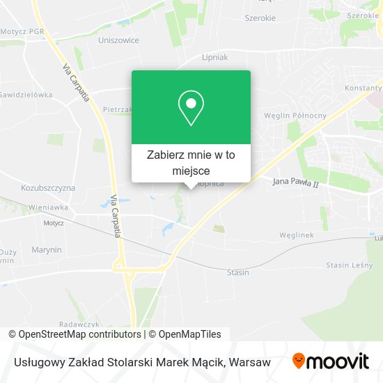 Mapa Usługowy Zakład Stolarski Marek Mącik