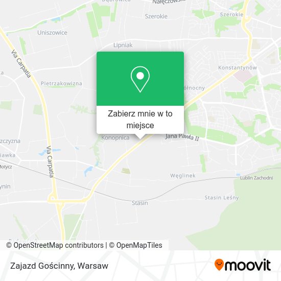 Mapa Zajazd Gościnny