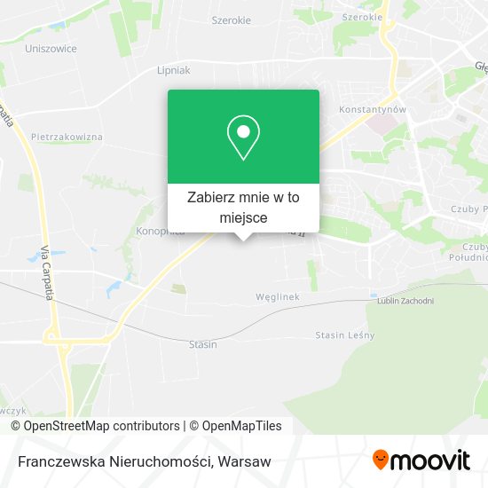 Mapa Franczewska Nieruchomości