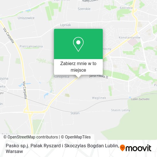 Mapa Pasko sp.j. Palak Ryszard i Skoczylas Bogdan Lublin