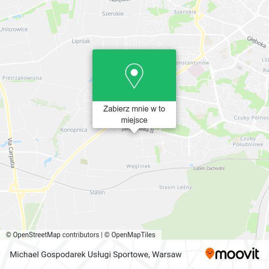 Mapa Michael Gospodarek Usługi Sportowe