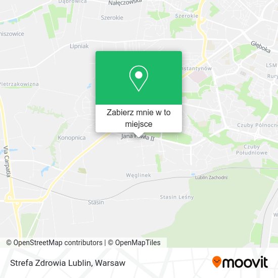 Mapa Strefa Zdrowia Lublin