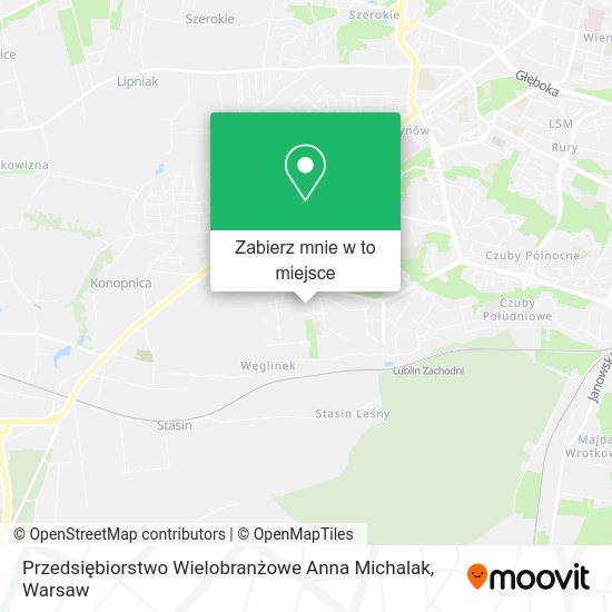 Mapa Przedsiębiorstwo Wielobranżowe Anna Michalak