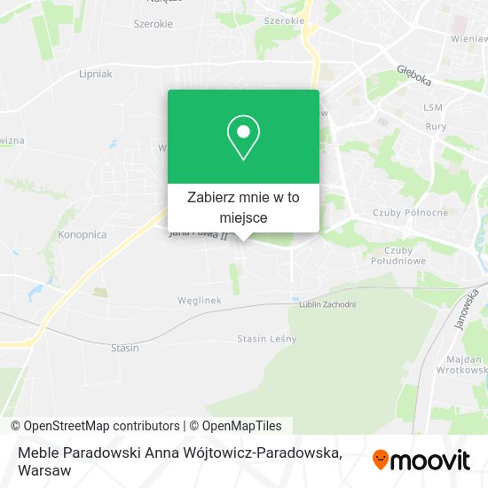 Mapa Meble Paradowski Anna Wójtowicz-Paradowska