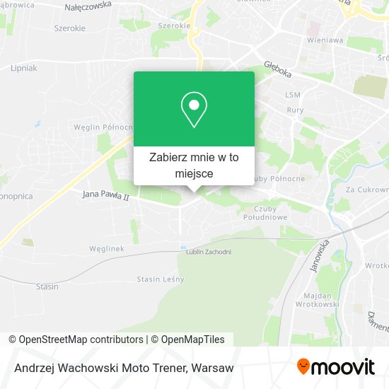 Mapa Andrzej Wachowski Moto Trener