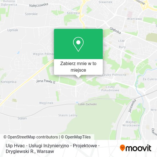 Mapa Uip Hvac - Usługi Inżynieryjno - Projektowe - Dryglewski R.