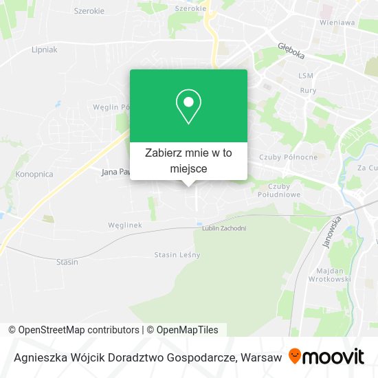 Mapa Agnieszka Wójcik Doradztwo Gospodarcze