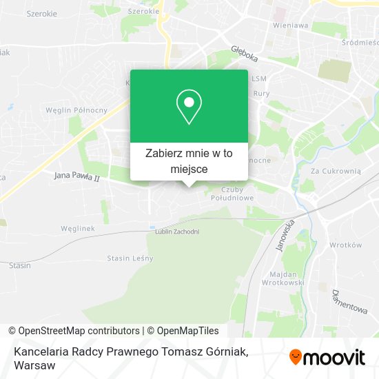 Mapa Kancelaria Radcy Prawnego Tomasz Górniak