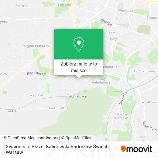 Mapa Xvision s.c. Błażej Kalinowski Radosław Świech