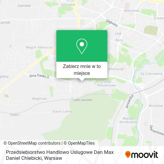 Mapa Przedsiebiorstwo Handlowo Uslugowe Dan Max Daniel Chlebicki