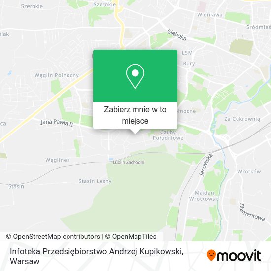 Mapa Infoteka Przedsiębiorstwo Andrzej Kupikowski