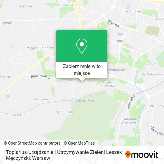 Mapa Topiarius-Urządzanie i Utrzymywanie Zieleni Leszek Męczyński