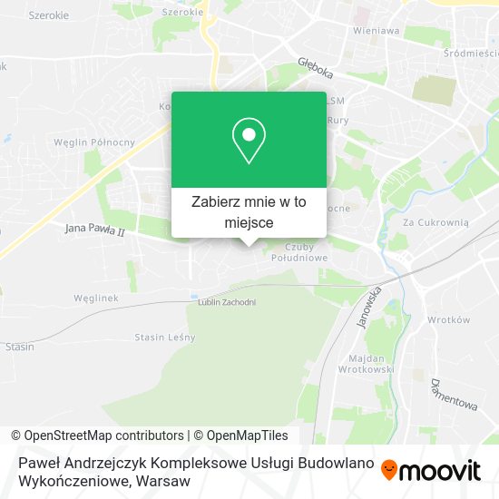 Mapa Paweł Andrzejczyk Kompleksowe Usługi Budowlano Wykończeniowe