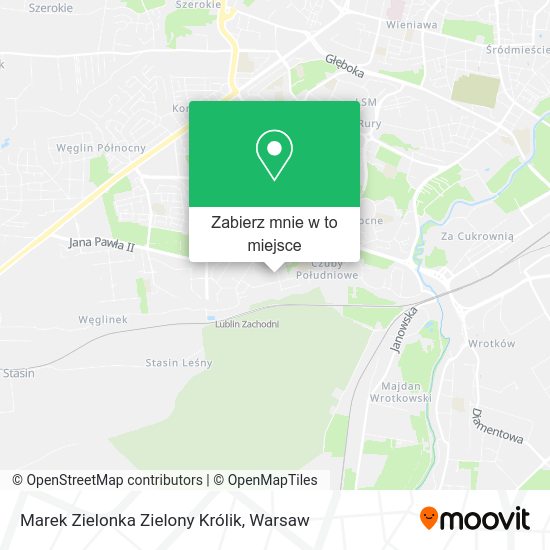 Mapa Marek Zielonka Zielony Królik