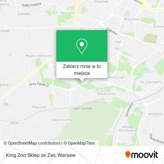 Mapa King Zoo Sklep ze Zwi