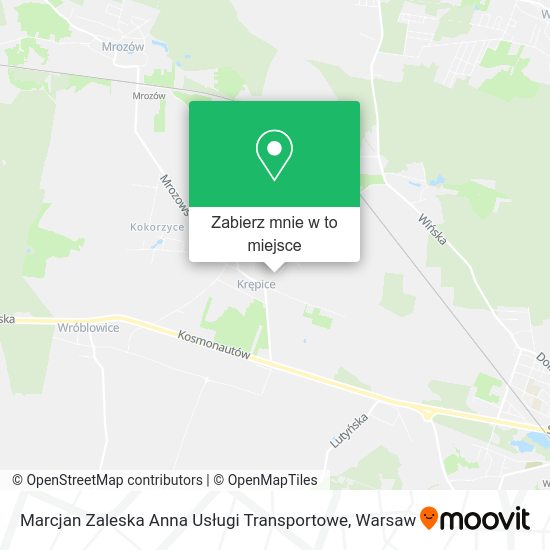 Mapa Marcjan Zaleska Anna Usługi Transportowe