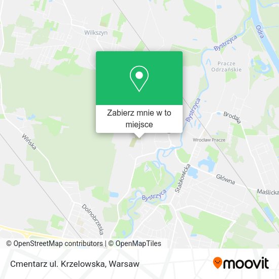 Mapa Cmentarz ul. Krzelowska