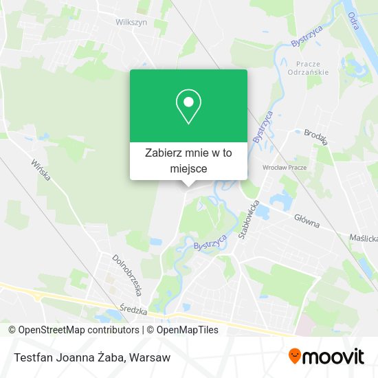 Mapa Testfan Joanna Żaba