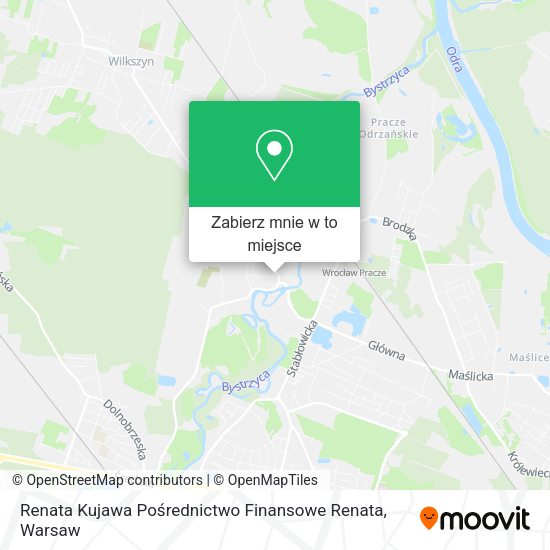 Mapa Renata Kujawa Pośrednictwo Finansowe Renata