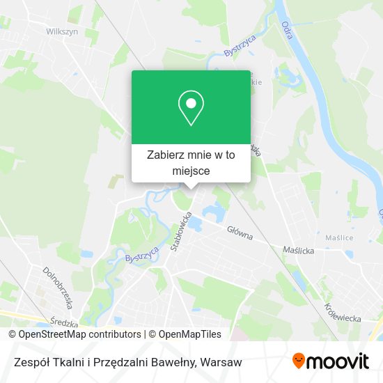 Mapa Zespół Tkalni i Przędzalni Bawełny