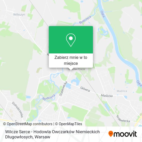 Mapa Wilcze Serce - Hodowla Owczarków Niemieckich Długowłosych