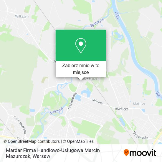 Mapa Mardar Firma Handlowo-Usługowa Marcin Mazurczak