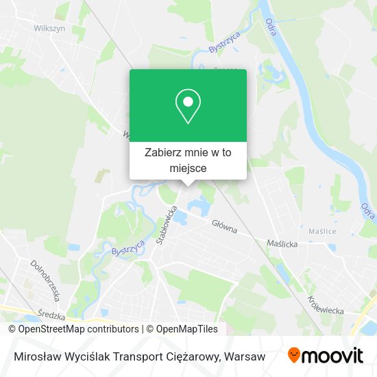 Mapa Mirosław Wyciślak Transport Ciężarowy