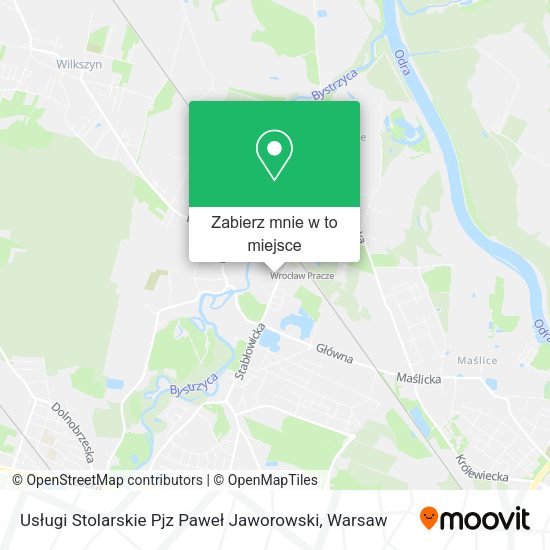 Mapa Usługi Stolarskie Pjz Paweł Jaworowski