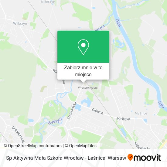 Mapa Sp Aktywna Mała Szkoła Wrocław - Leśnica