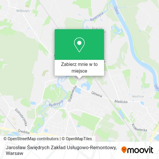 Mapa Jarosław Świędrych Zakład Usługowo-Remontowy