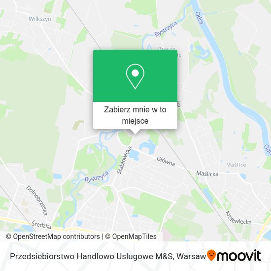 Mapa Przedsiebiorstwo Handlowo Uslugowe M&S