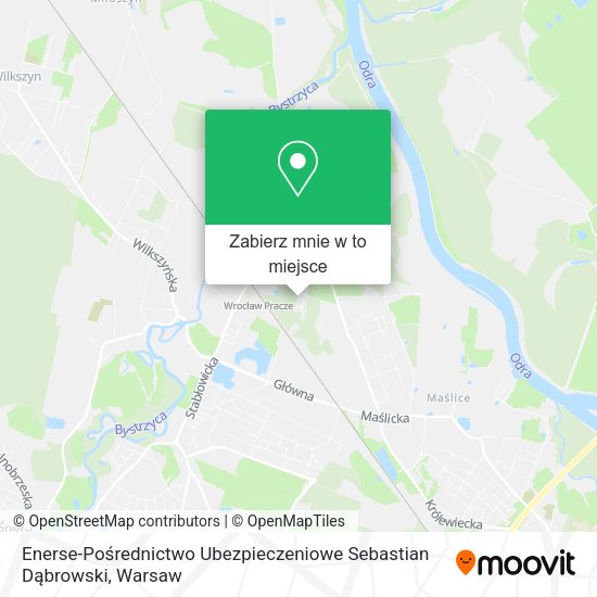 Mapa Enerse-Pośrednictwo Ubezpieczeniowe Sebastian Dąbrowski